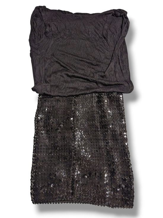 Charlotte Russe Dresses & Skirts - NWT Charlotte Russe Black Sequin Strapless Dress, Size XS